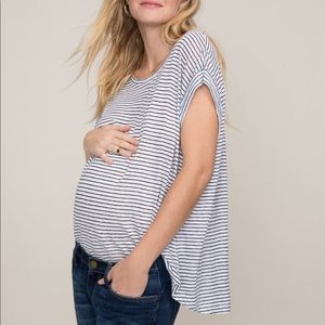 Hatch circle linen maternity shirt size 3